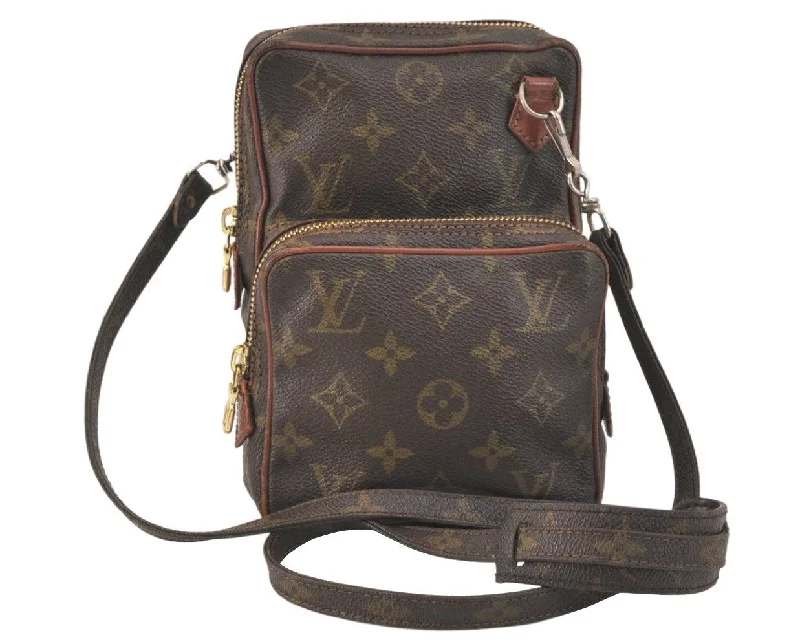 Authentic Louis Vuitton Monogram Amazone Shoulder Cross Body Bag Old Model 3552K