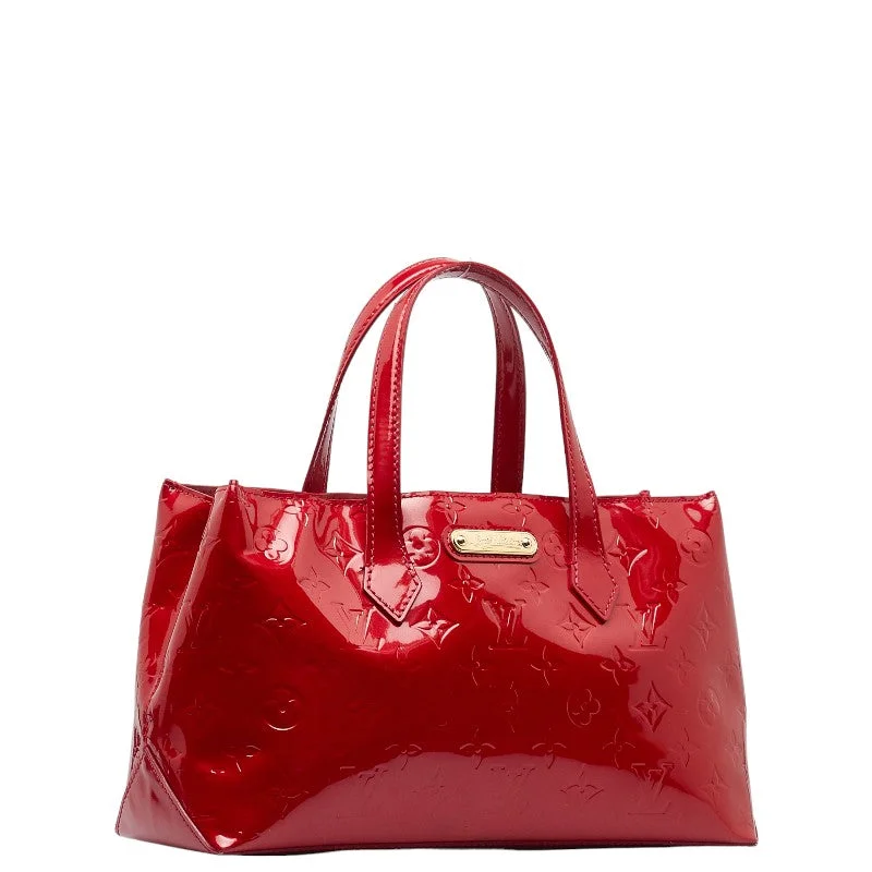 Louis Vuitton Monogram Verniss Wilshere PM Handbag M93642 Pompadour Red Patent Leather  Louis Vuitton