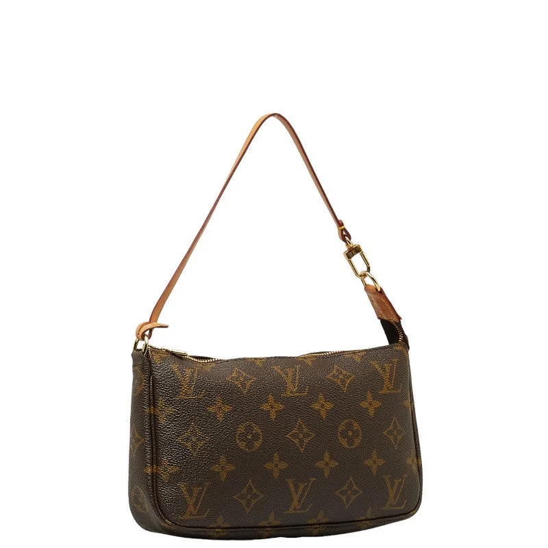 Louis Vuitton Monogram Pochette Accessories Handbag Accessories Pocket M51980 Brown PVC Leather  Louis Vuitton