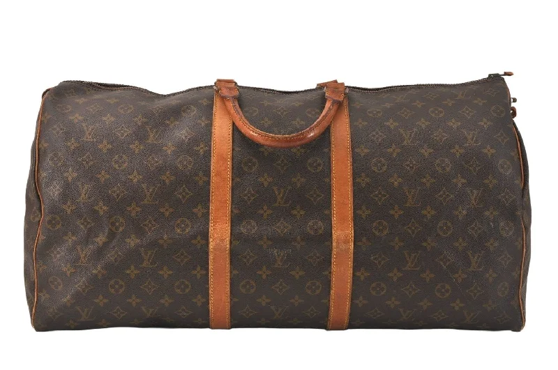 Authentic Louis Vuitton Monogram Keepall 60 Travel Boston Bag Old Model LV 3297K