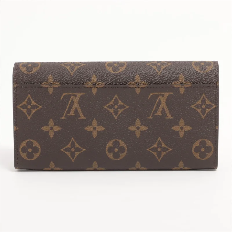 Louis Vuitton Monogram Portefoliosara M60531 Brown Long   Wallet