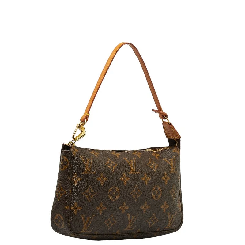 Louis Vuitton Monogram Pochette Accessories Handbag Accessories Pochette M40712 Brown PVC Leather  Louis Vuitton