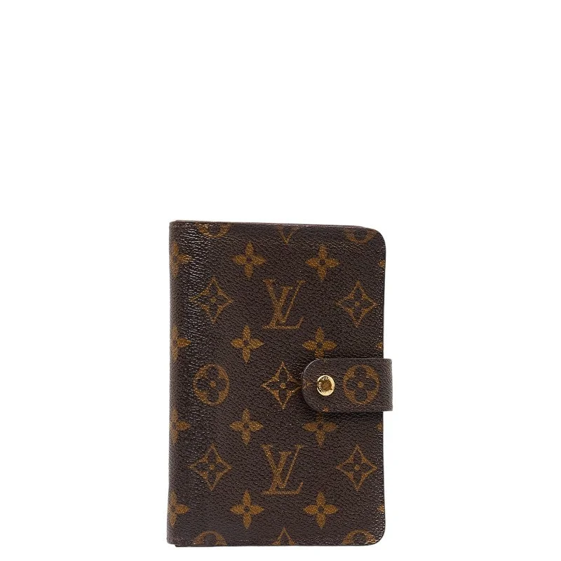 Louis Vuitton Monogram Portepapier Double Fold Wallet M61207 Brown