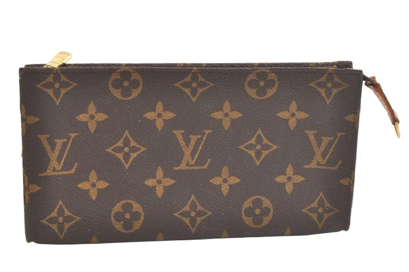 Authentic Louis Vuitton Monogram Pouch For Bucket GM LV Junk 3105K