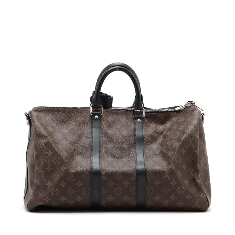 Louis Vuitton Monogram Makassar Keepall Bandouliere 45 M56711 Initial entrance to