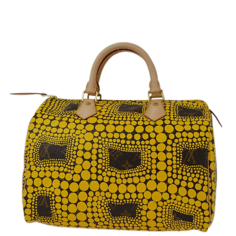 Louis Vuitton 2012 Yellow Pumpkin Dot Speedy 30 Handbag M40692