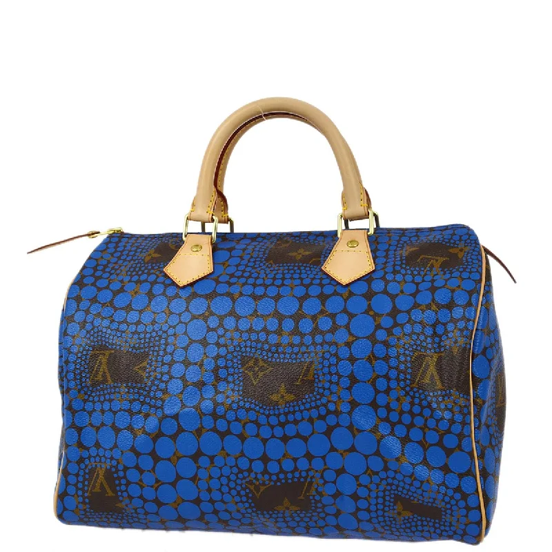 Louis Vuitton 2012 Blue Pumpkin Dot Speedy 30 M40691