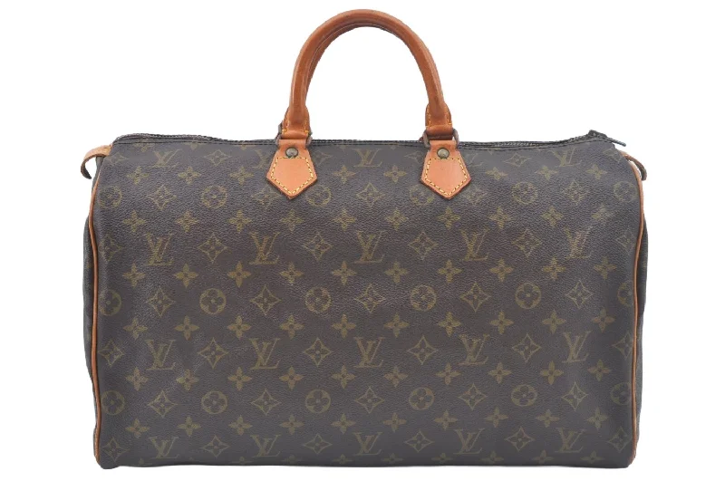 Authentic Louis Vuitton Monogram Speedy 40 Hand Boston Bag Old Model LV L0277