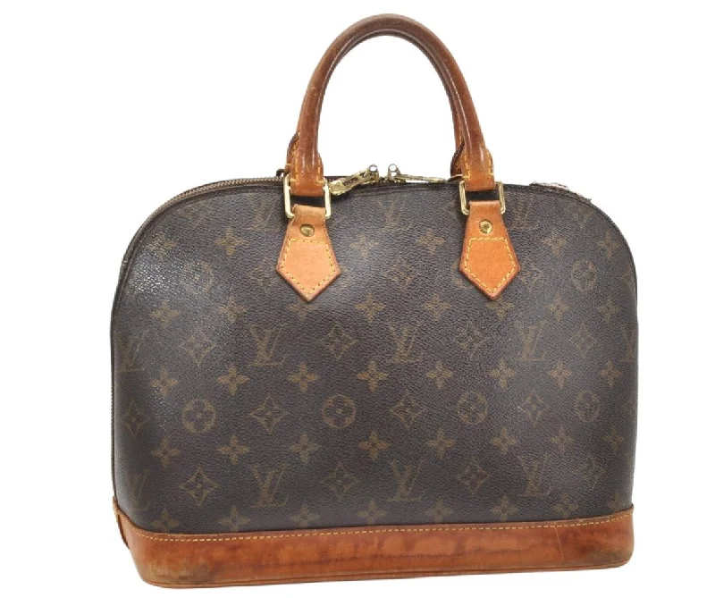 Authentic Louis Vuitton Monogram Alma Hand Bag Purse M51130 LV 3111K