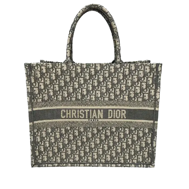 Christian Dior Book Tote Large Oblique grey / Ungetragen