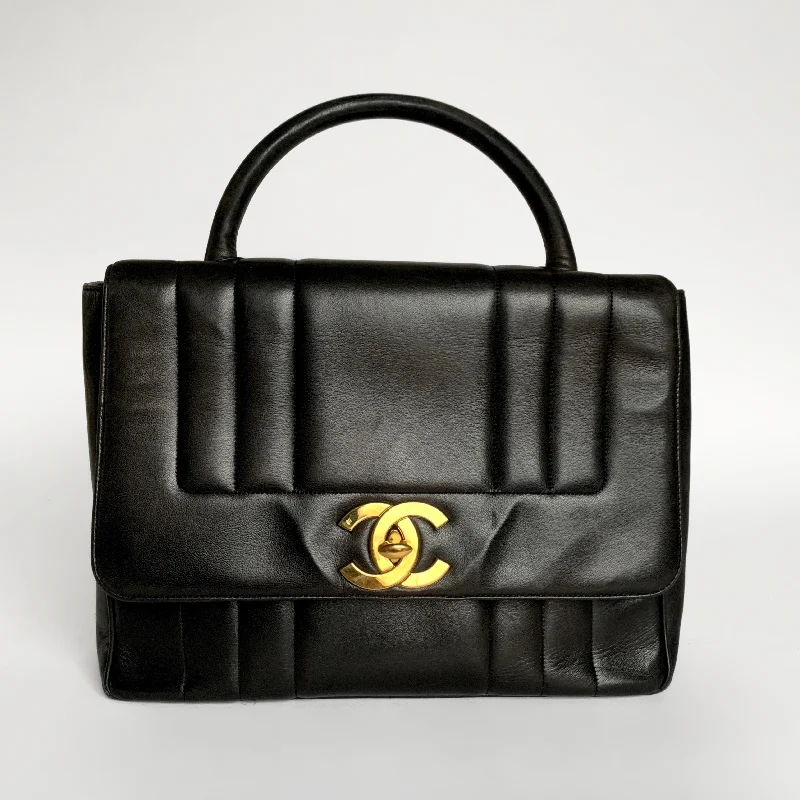 Chanel Top Handle Bag Lambskin Leather