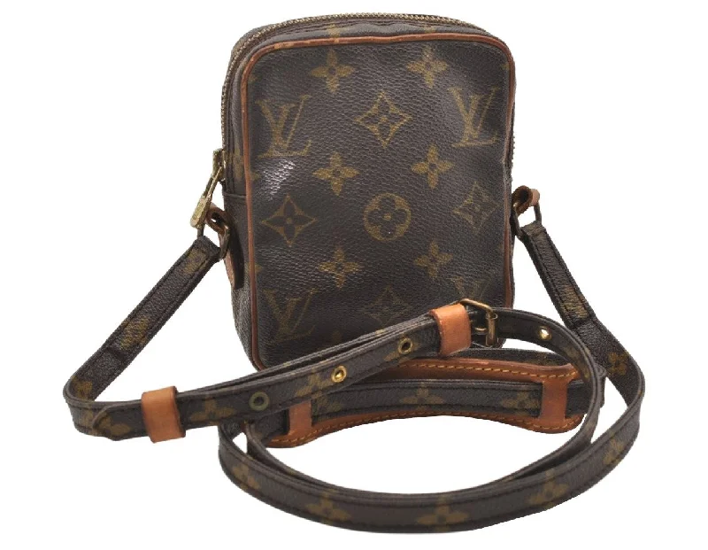 Auth Louis Vuitton Monogram Mini Poche Danube Shoulder Cross Bag M45268 LV 4004K