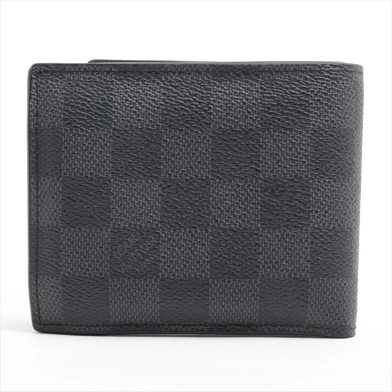 Louis Vuitton Damier Graphite Portefolio America NM N60053 Noneir Compact Wallet