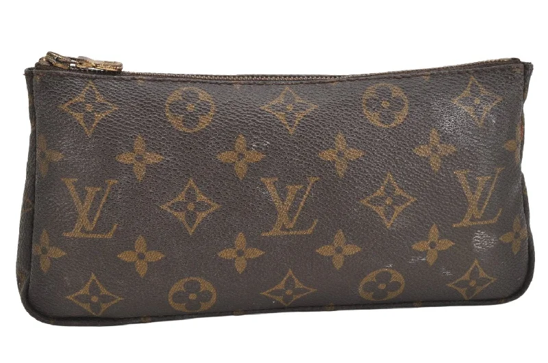 Authentic Louis Vuitton Monogram Pouch Purse For Sac Shopping GM LV 3470K