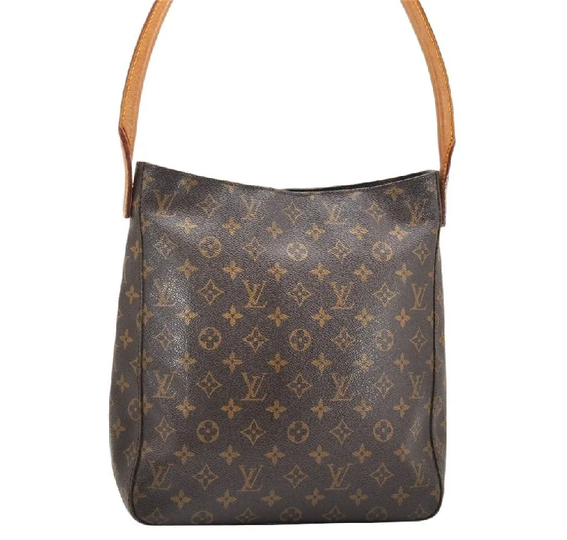 Authentic Louis Vuitton Monogram Looping GM Shoulder Bag M51145 LV Junk 3060K