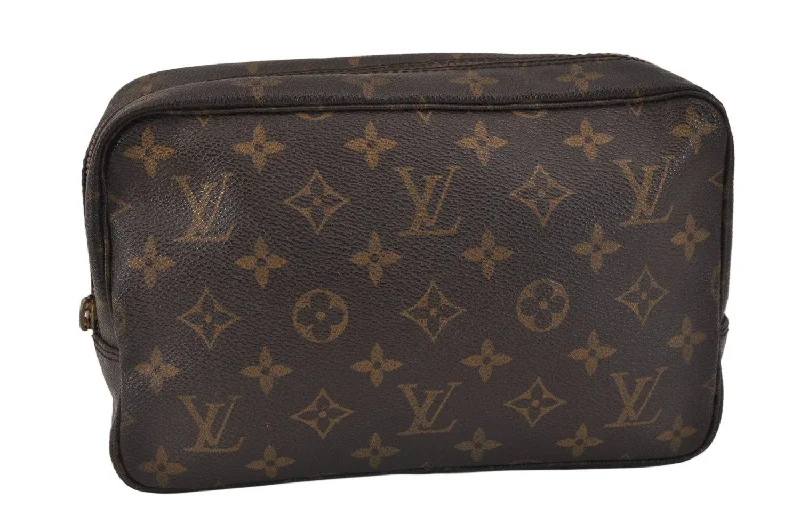 Auth Louis Vuitton Monogram Trousse Toilette 23 Clutch Bag M47524 Junk 3218K