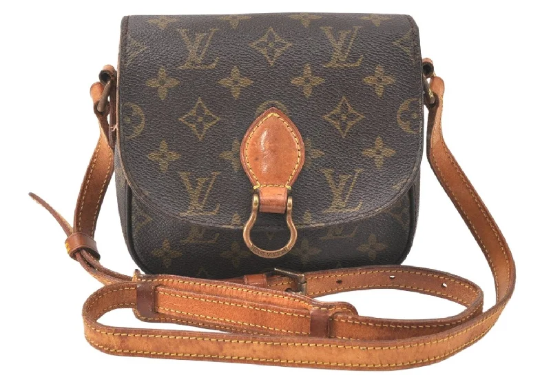 Authentic Louis Vuitton Monogram Saint Cloud PM M51244 Shoulder Cross Bag 3873K