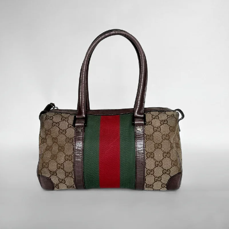 Gucci Boston Bag Monogram Canvas