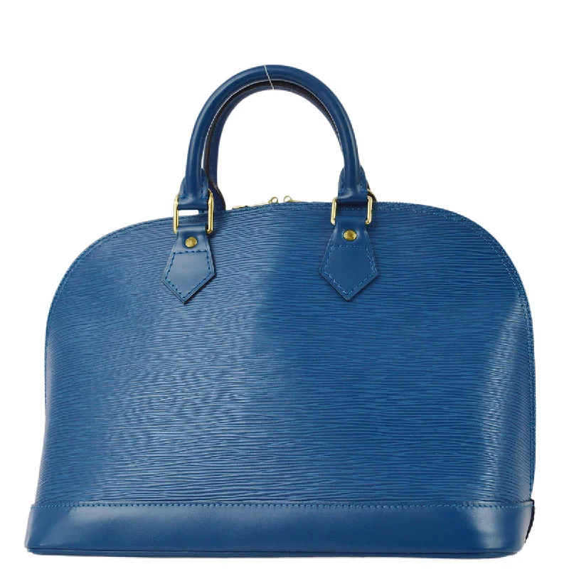 Louis Vuitton 1997 Blue Alma Handbag Epi M52145