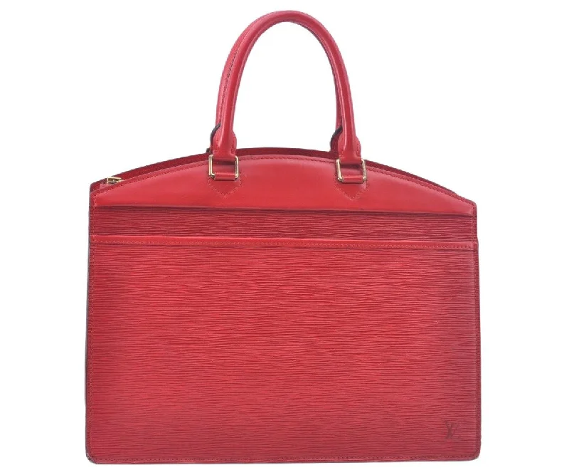 Authentic Louis Vuitton Epi Riviera Hand Bag Red M48187 LV 0489I