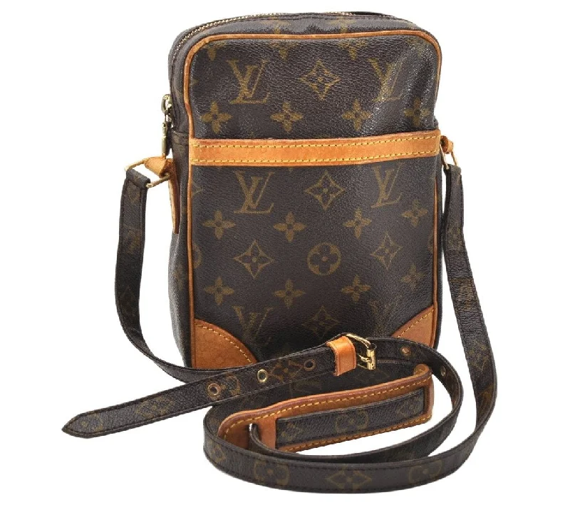 Authentic Louis Vuitton Monogram Danube Shoulder Cross Bag M45266 Junk 3656K