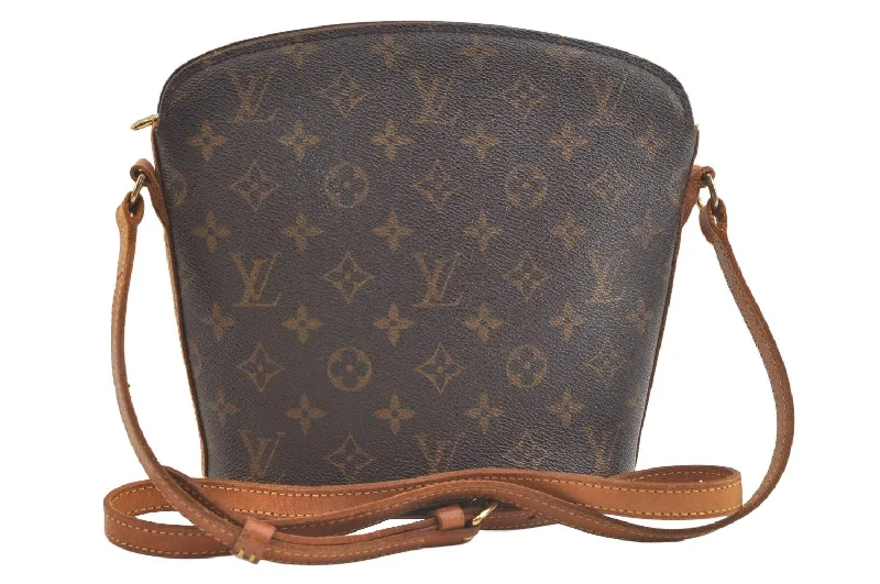 Authentic Louis Vuitton Monogram Drouot Shoulder Cross Body Bag M51290 LV 3465K