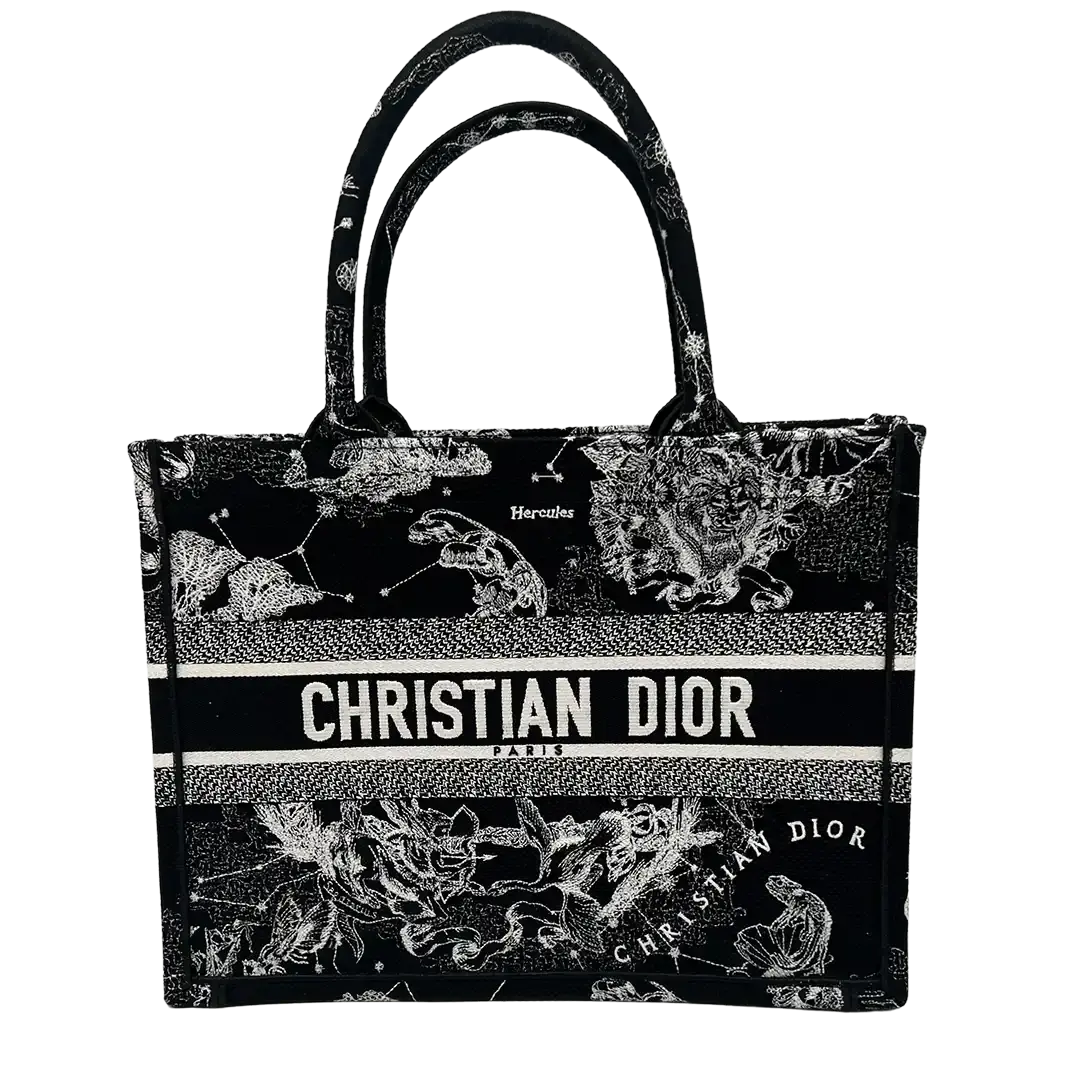 Dior Book Tote mittelgroß Zodiac Sign / ungetragen