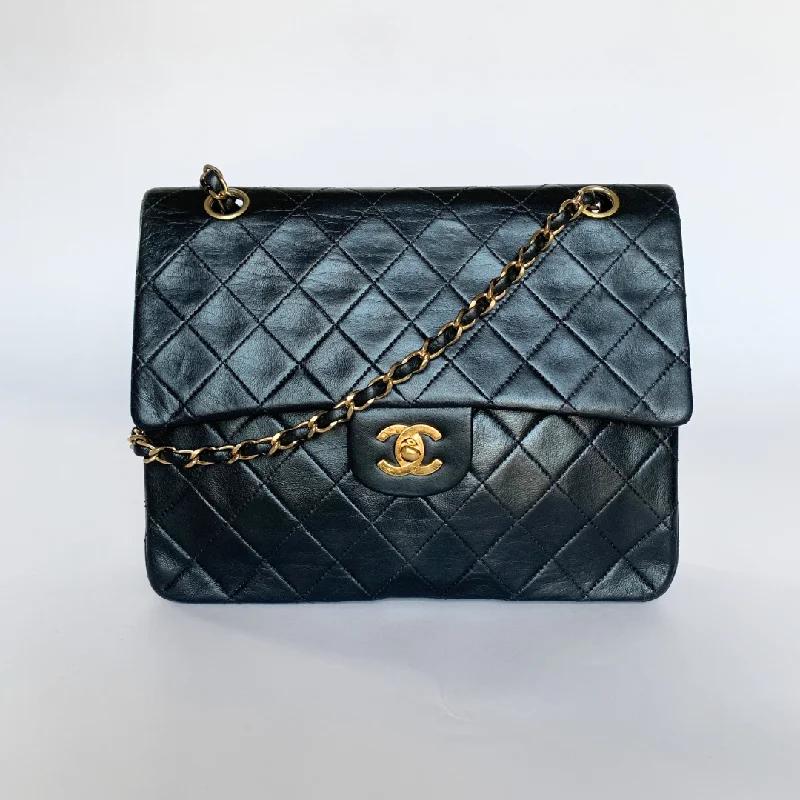 Chanel Classic Double Flap Bag Tall Medium Lambskin Leather