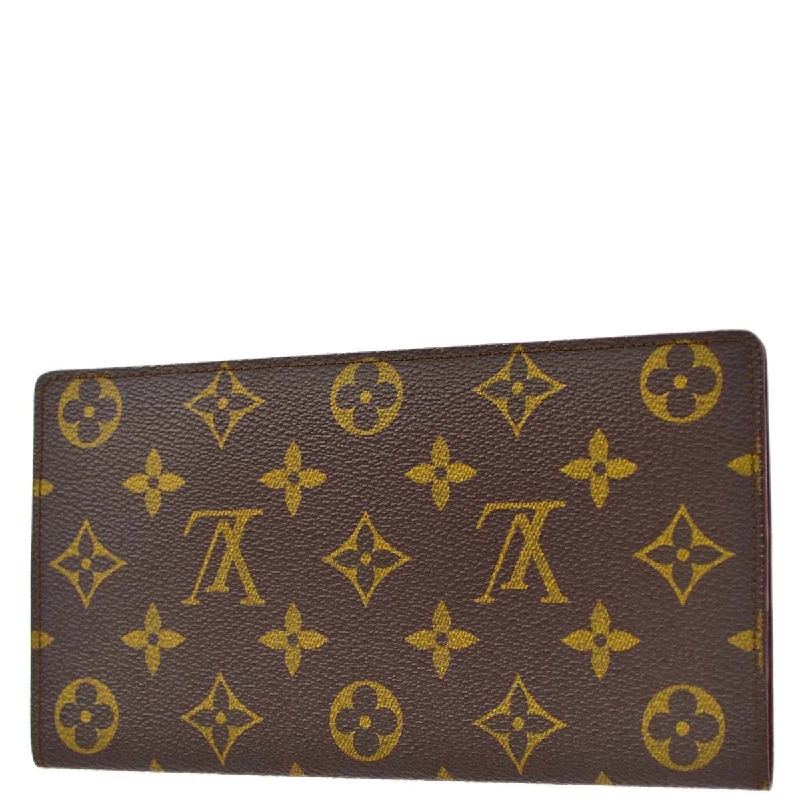 Louis Vuitton Monogram Porto Chequier Double Bifold Wallet M62223