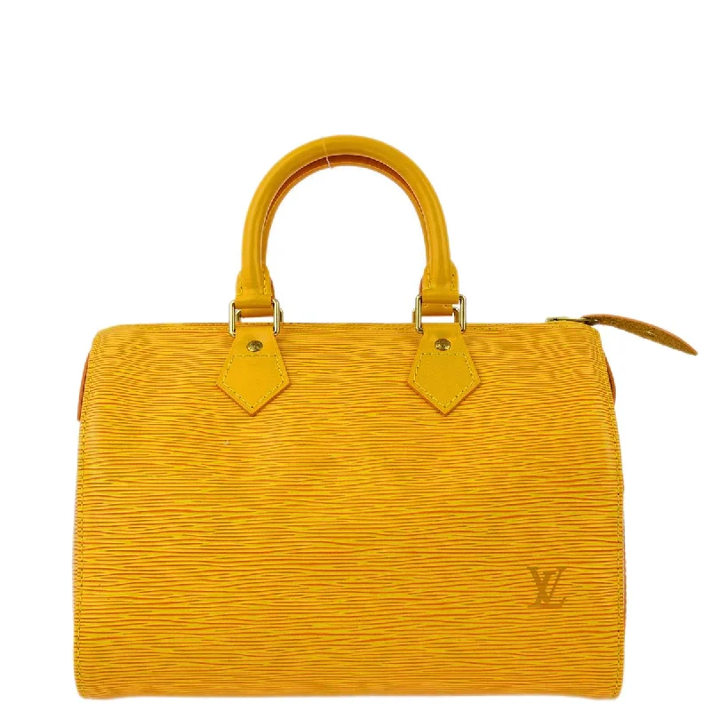 Louis Vuitton 1996 Yellow Epi Speedy 25 Handbag M43019