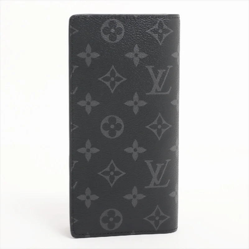 Louis Vuitton Monogram Portefolio Brother M61697 Black Wallet