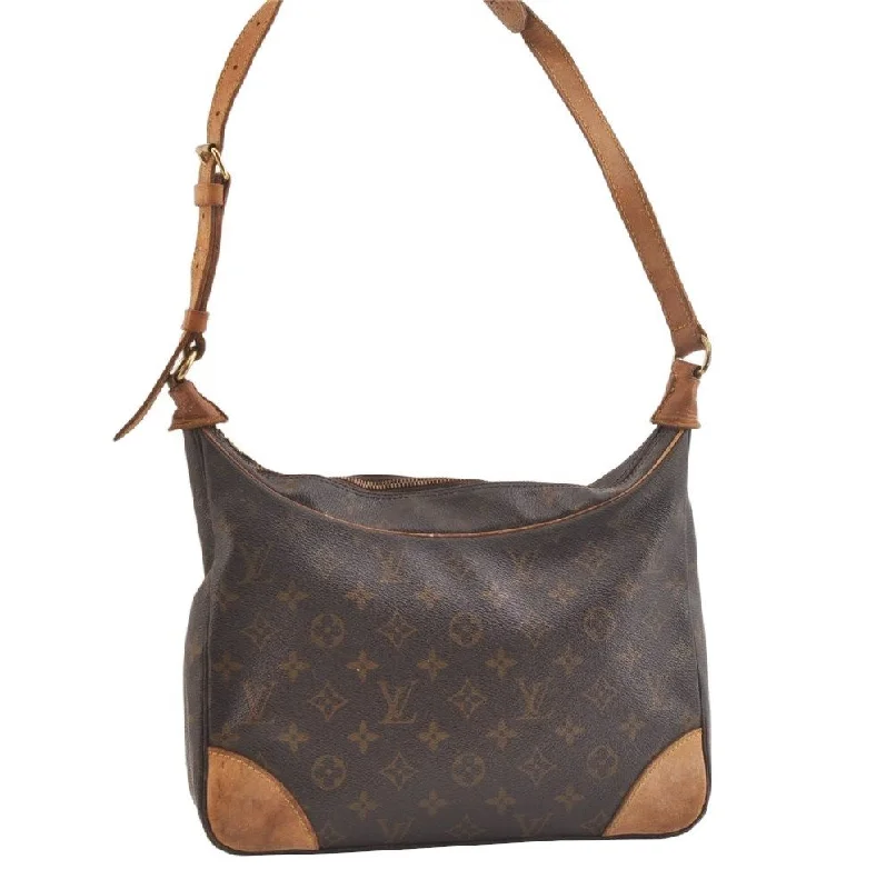 Authentic Louis Vuitton Monogram Boulogne 30 Shoulder Cross Bag M52165 LV 3312K