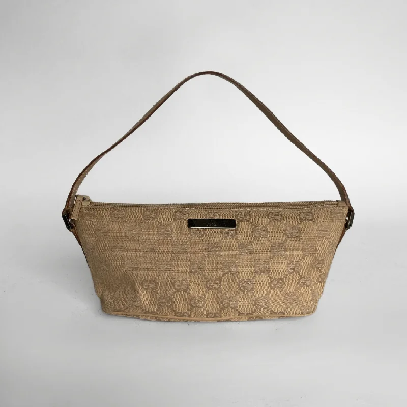 Gucci Boat Pochette Monogram Canvas