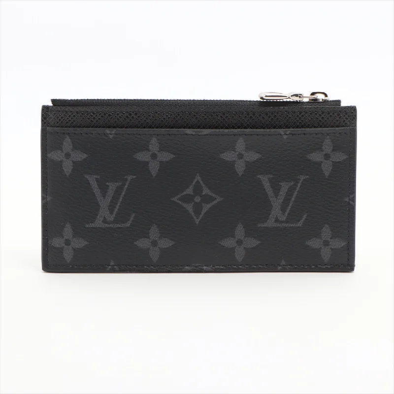 Louis Vuitton Monogram M30271 Coin Card Hers Black Coin Case