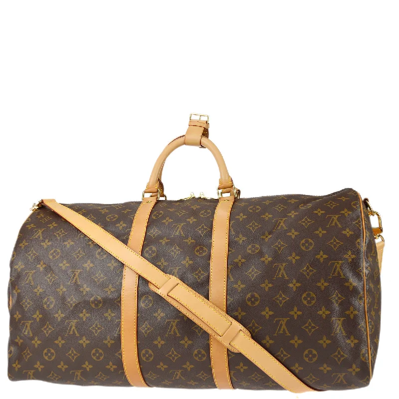 Louis Vuitton 1995 Monogram Keepall Bandouliere 55 Duffle Bag M41414