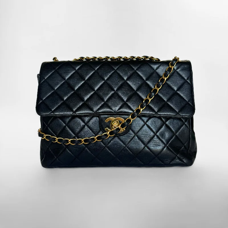 Chanel Classic Flap Bag Maxi Lambskin Leather