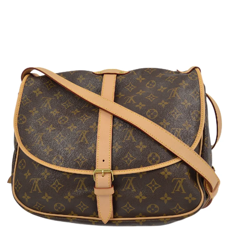 Louis Vuitton Monogram Saumur 35 Messenger Shoulder Bag M42254