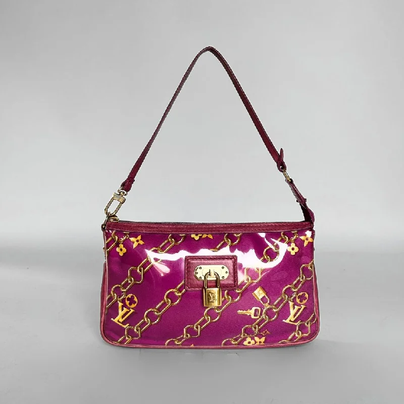 Louis Vuitton Pochette Charms Monogram Coated Canvas