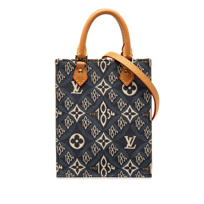 Louis Vuitton Monogram  Pitt Sacpra Handbag Shoulder Bag 2WAY M80288 Blue Canvas Leather  Louis Vuitton