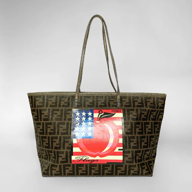 Fendi Zucca Canvas Shopper Bag