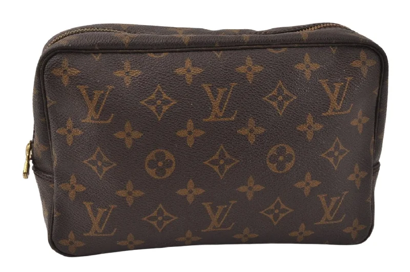 Auth Louis Vuitton Monogram Trousse Toilette 23 Clutch Bag M47524 LV Junk 4017K