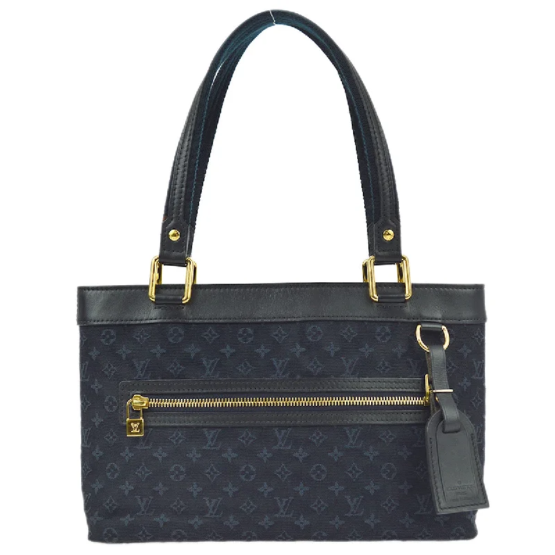 Louis Vuitton 2003 Navy Monogram Mini Lucille PM Tote Bag M92680