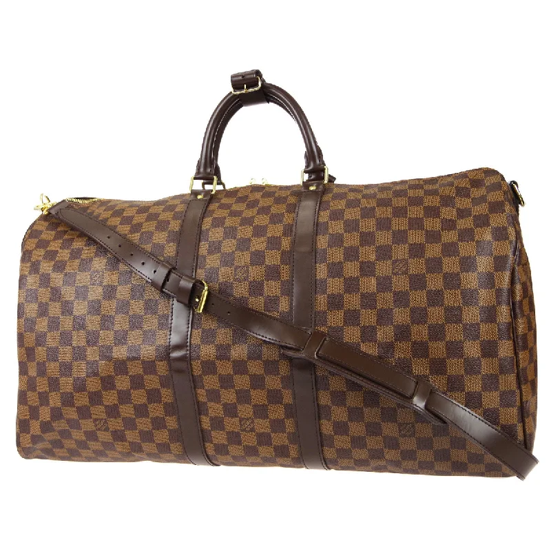 Louis Vuitton 2008 Damier Keepall Bandouliere 55 Duffle Bag N41414