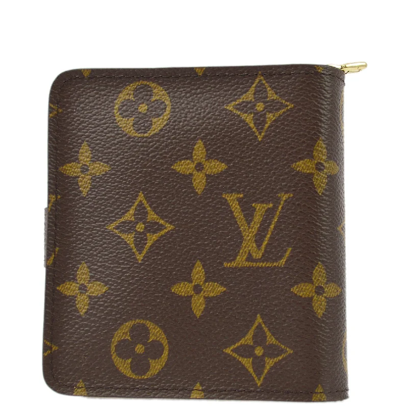 Louis Vuitton 2005 Monogram Compact Zip Wallet M61667