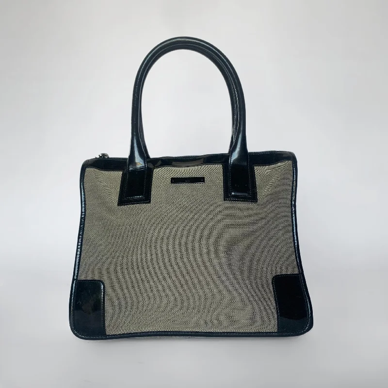 Gucci Enamel Handbag Canvas