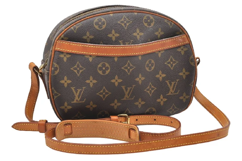 Authentic Louis Vuitton Monogram Blois Shoulder Cross Body Bag M51221 LV 3044K