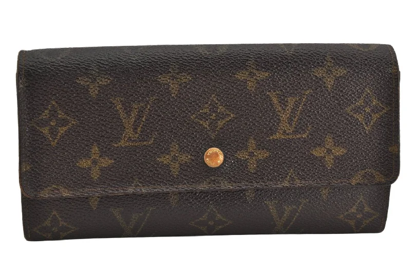 Auth Louis Vuitton Monogram Pochette Porte Monnaie Credit Wallet M61723 LV 3538K