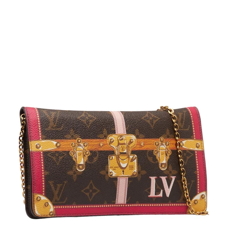 Louis Vuitton Monogram Samartank Pochette Weekend Long Wallet  Chain Wallet M62456 Brown PVC  Louis Vuitton