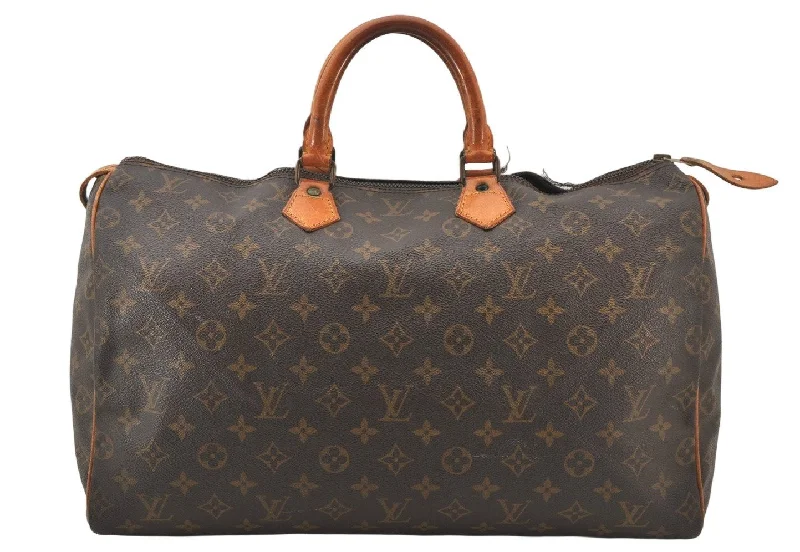 Authentic Louis Vuitton Monogram Speedy 40 Hand Boston Bag M41522 Junk 3122K