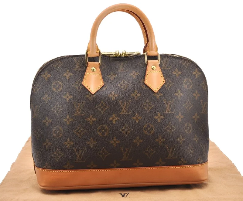 Authentic Louis Vuitton Monogram Alma Hand Bag Purse M51130 LV 3652K